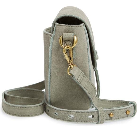 Madewell The Elsewhere Tie Saddlebag in Suede - Picture 5 of 9
